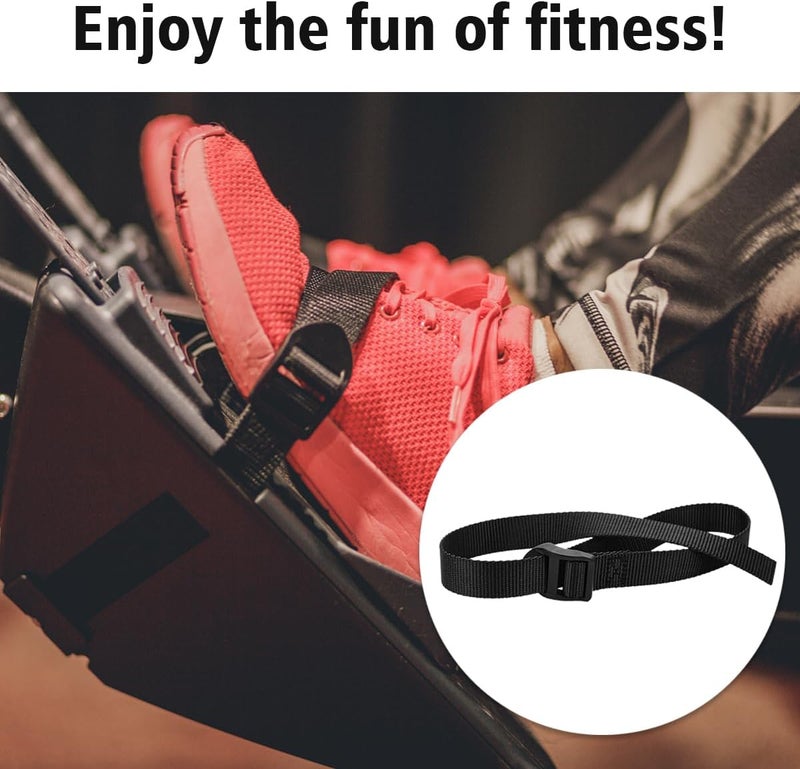 MAGNEECH Ultimate Concept 2 Rower Accessories: Rowing Machine Foot Straps and Bike Pedal Straps, Multifunctional Adjustable Nylon Belt for Foot Strap Replacement, Enhanced Performance - 2 Pack - Image 2